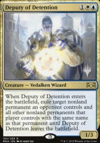 Deputy of Detention - Planeswalker symbol stamped promos