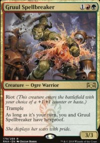 Gruul Spellbreaker - Planeswalker symbol stamped promos