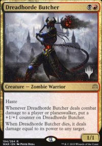 Dreadhorde Butcher - Planeswalker symbol stamped promos