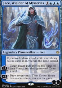 Jace, Wielder of Mysteries - Planeswalker symbol stamped promos