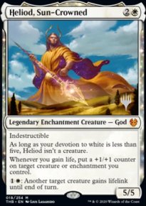 Heliod, Sun-Crowned - Planeswalker symbol stamped promos