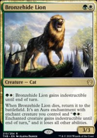 Bronzehide Lion - Planeswalker symbol stamped promos