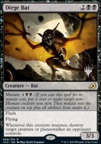 Dirge Bat - Planeswalker symbol stamped promos