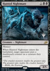 Hunted Nightmare - Planeswalker symbol stamped promos