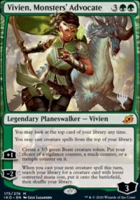 Vivien, Monsters' Advocate - Planeswalker symbol stamped promos