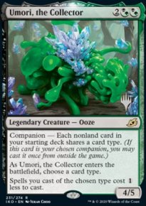 Umori, the Collector - Planeswalker symbol stamped promos