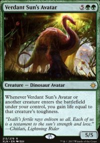 Verdant Sun's Avatar - Planeswalker symbol stamped promos