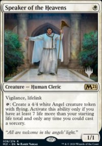 Speaker of the Heavens - Planeswalker symbol stamped promos