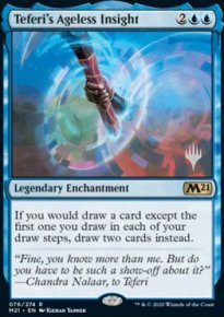 Teferi's Ageless Insight - Planeswalker symbol stamped promos