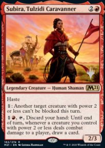 Subira, Tulzidi Caravanner - Planeswalker symbol stamped promos