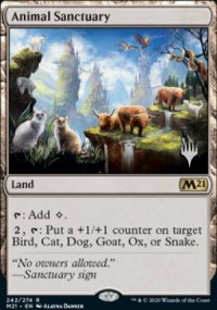 Animal Sanctuary - Planeswalker symbol stamped promos