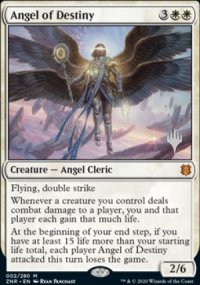 Angel of Destiny - Planeswalker symbol stamped promos