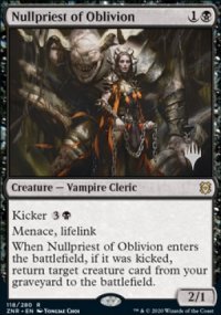 Nullpriest of Oblivion - Planeswalker symbol stamped promos