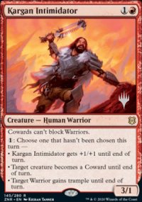 Kargan Intimidator - Planeswalker symbol stamped promos