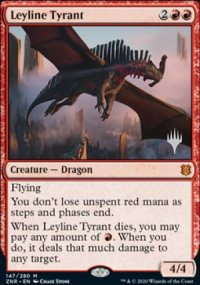 Leyline Tyrant - Planeswalker symbol stamped promos