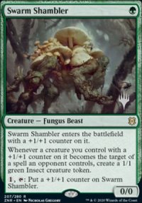 Swarm Shambler - Planeswalker symbol stamped promos