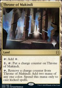 Throne of Makindi - Planeswalker symbol stamped promos