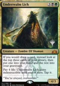 Underrealm Lich - Planeswalker symbol stamped promos