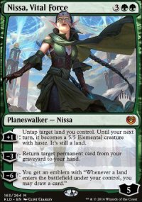 Nissa, Vital Force - Planeswalker symbol stamped promos