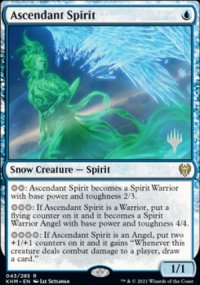 Ascendant Spirit - Planeswalker symbol stamped promos