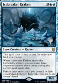 Icebreaker Kraken - Planeswalker symbol stamped promos