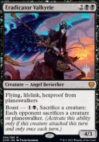 Eradicator Valkyrie - Planeswalker symbol stamped promos