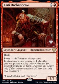 Arni Brokenbrow - Planeswalker symbol stamped promos