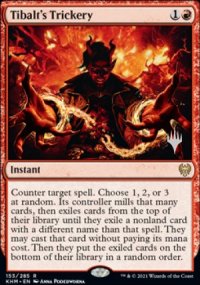 Tibalt's Trickery - Planeswalker symbol stamped promos