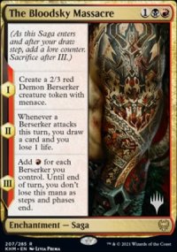 The Bloodsky Massacre - Planeswalker symbol stamped promos