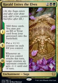 Harald Unites the Elves - Planeswalker symbol stamped promos