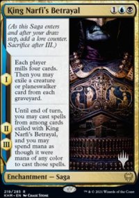 King Narfi's Betrayal - Planeswalker symbol stamped promos