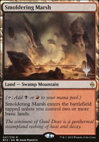 Smoldering Marsh - Planeswalker symbol stamped promos