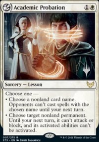 Academic Probation - Planeswalker symbol stamped promos