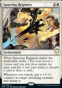 Sparring Regimen - Planeswalker symbol stamped promos