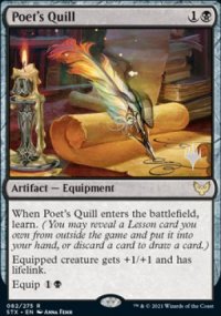 Poet's Quill - Planeswalker symbol stamped promos