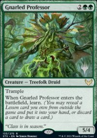 Gnarled Professor - Planeswalker symbol stamped promos