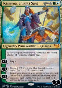 Kasmina, Enigma Sage - Planeswalker symbol stamped promos