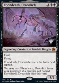 Ebondeath, Dracolich - Planeswalker symbol stamped promos