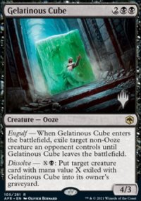 Gelatinous Cube - Planeswalker symbol stamped promos