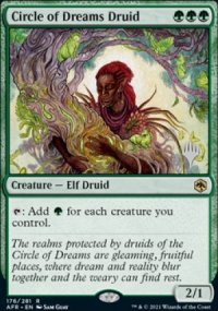 Circle of Dreams Druid - Planeswalker symbol stamped promos