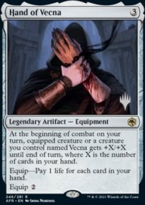 Hand of Vecna - Planeswalker symbol stamped promos