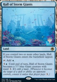 Hall of Storm Giants - Planeswalker symbol stamped promos