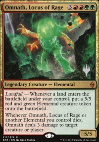 Omnath, Locus of Rage - Planeswalker symbol stamped promos