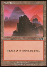 Mountain - Urza's Saga