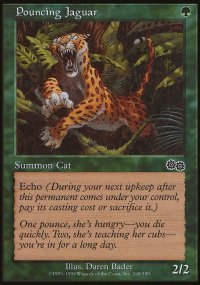 Jaguar bondissant - Urza's Saga