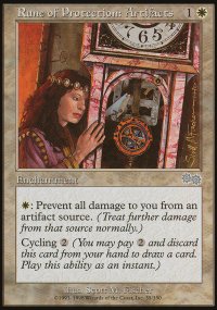 Rune de protection : Artefacts - Urza's Saga