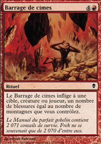 Barrage de cimes - 